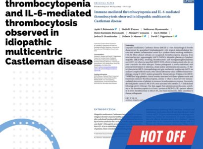 Immune-mediated thrombocytopenia and IL-6-mediated thrombocytosis observed in idiopathic multicentric Castleman disease