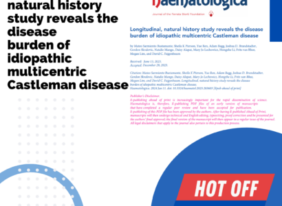 Longitudinal, natural history study reveals the disease burden of idiopathic multicentric Castleman disease