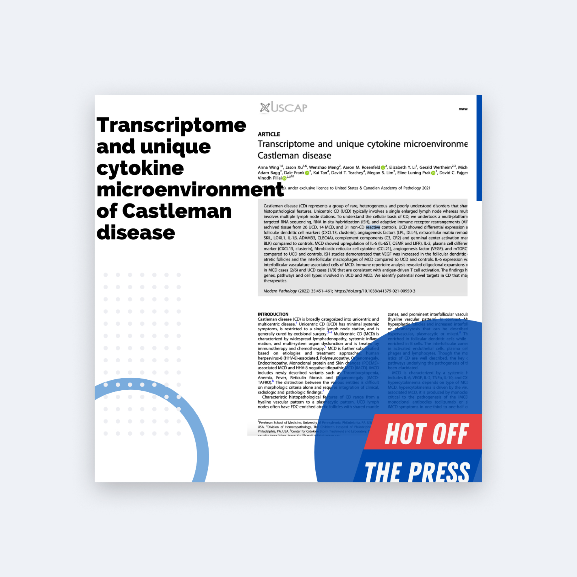 Transcriptome and unique cytokine microenvironment of CD