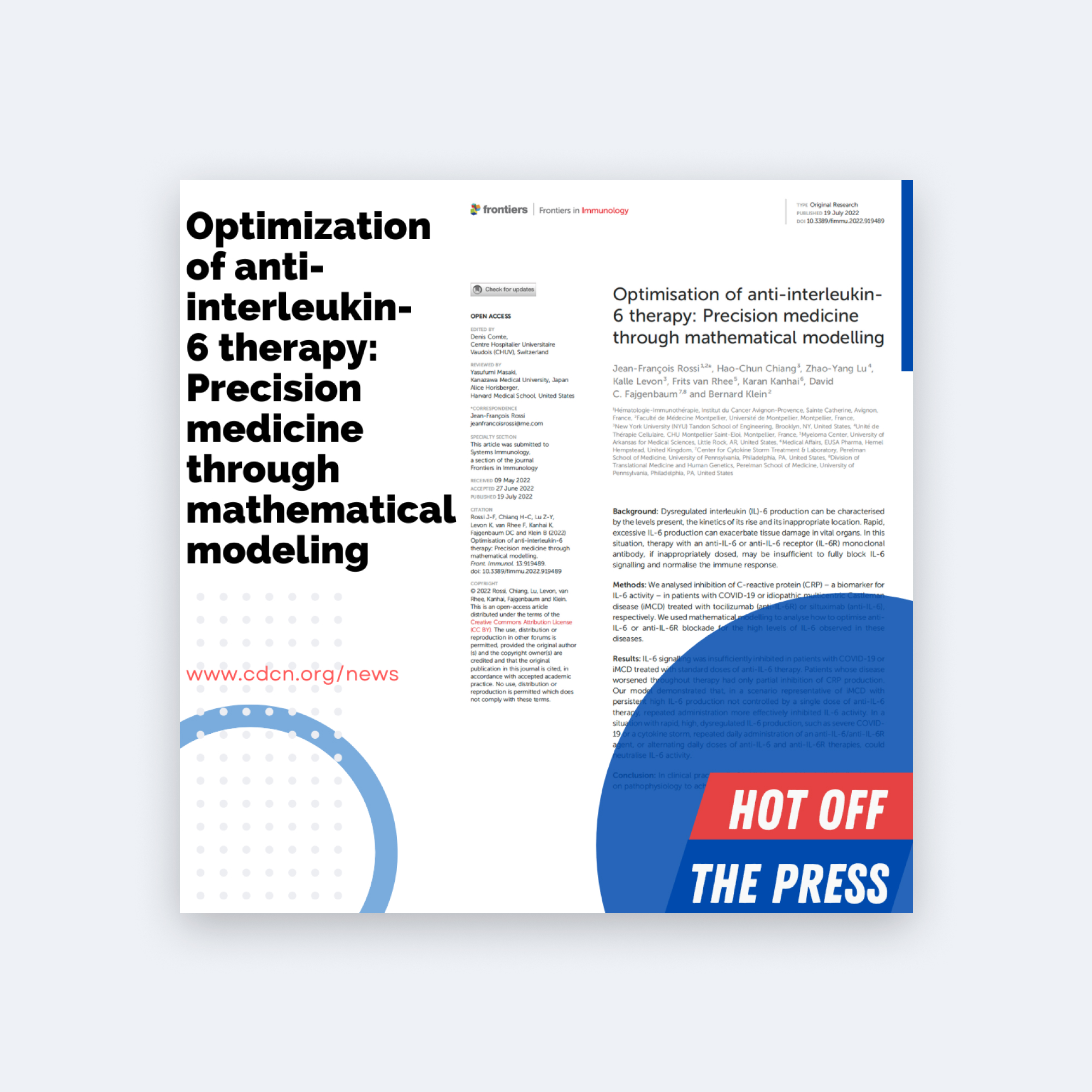 Optimization of anti-IL6 therapy