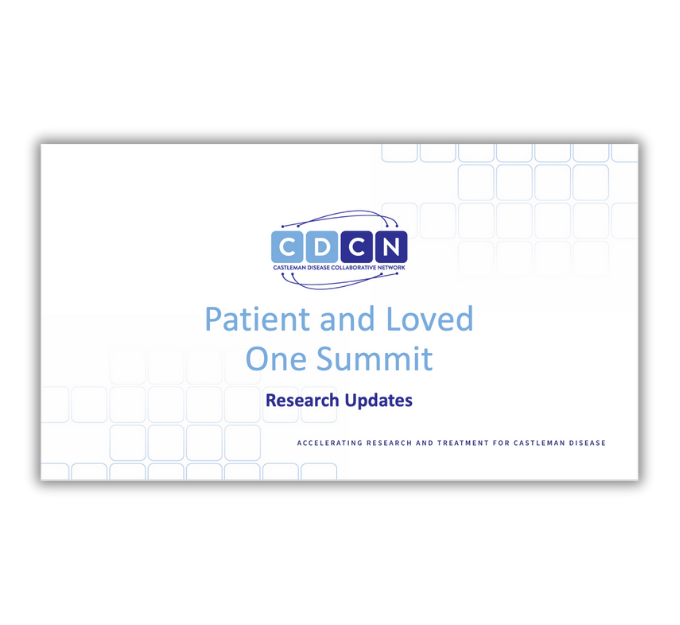 2025 Patient and Loved One Summit Research Updates Session