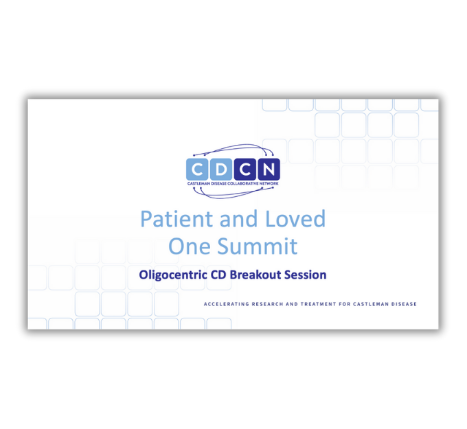 2025 Patient and Loved One Summit Oligocentric CD Breakout Session